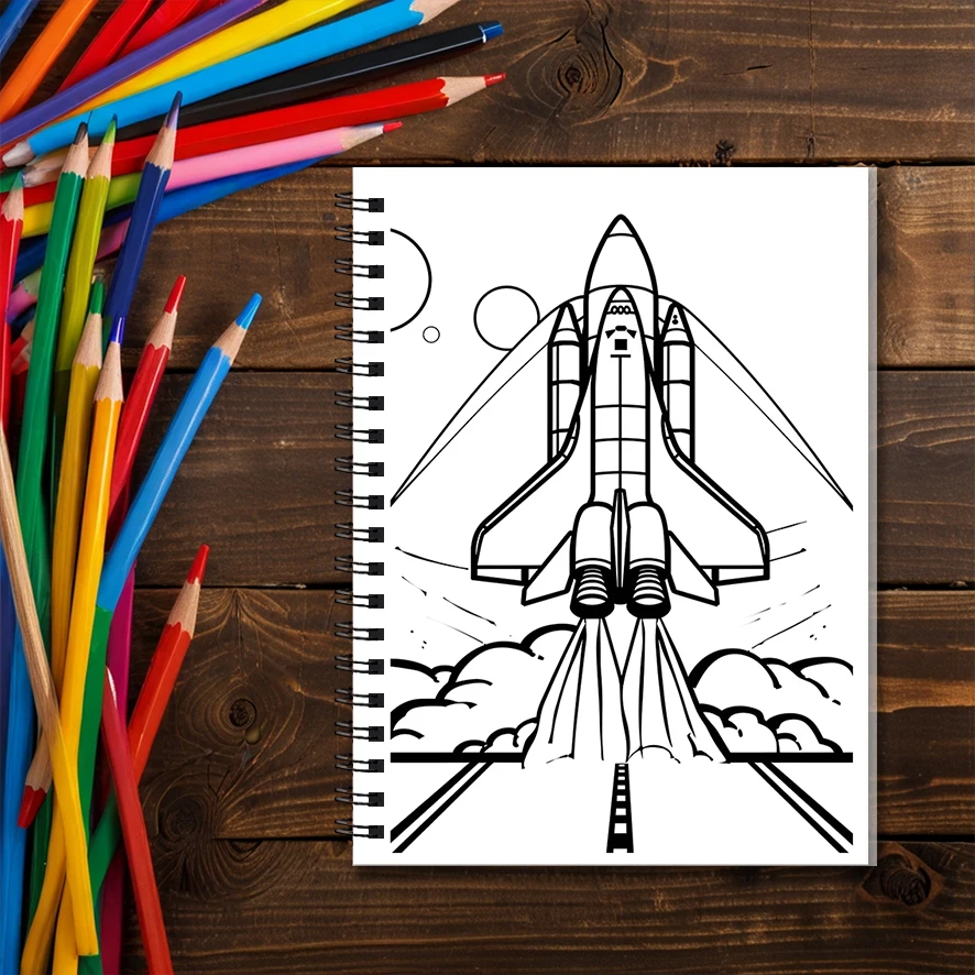 Star Voyage Coloring Book - 8.3x 11.2 Inch 22 Page Coloring Book - Helps Reduce Stress and Ease Emotions