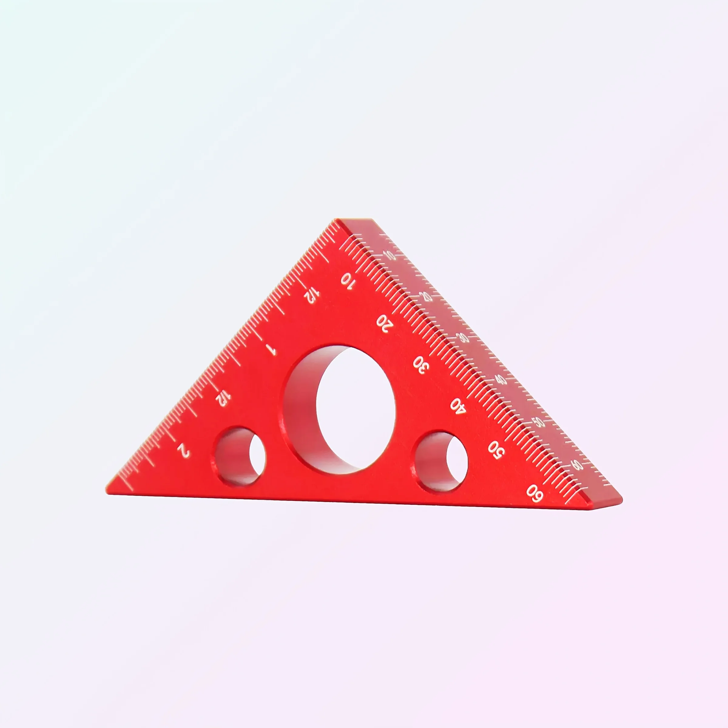 Precision Woodworking Angle & Triangular Ruler - 2026 New Aluminum Alloy, 45/90 Degree Metric Scale, Thick & Compact Design