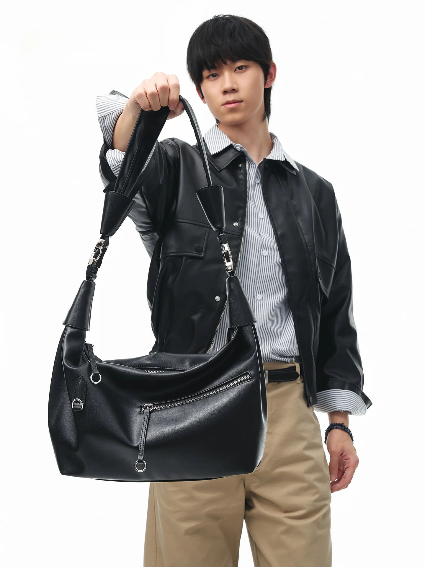 nesbit【asura】sac-en-cuir-pour-homme-decontracte-polyvalent-grand-sac-bandouliere-en-forme-de-dumpling-portefeuille-simple-pour-les-trajets-quotidiens