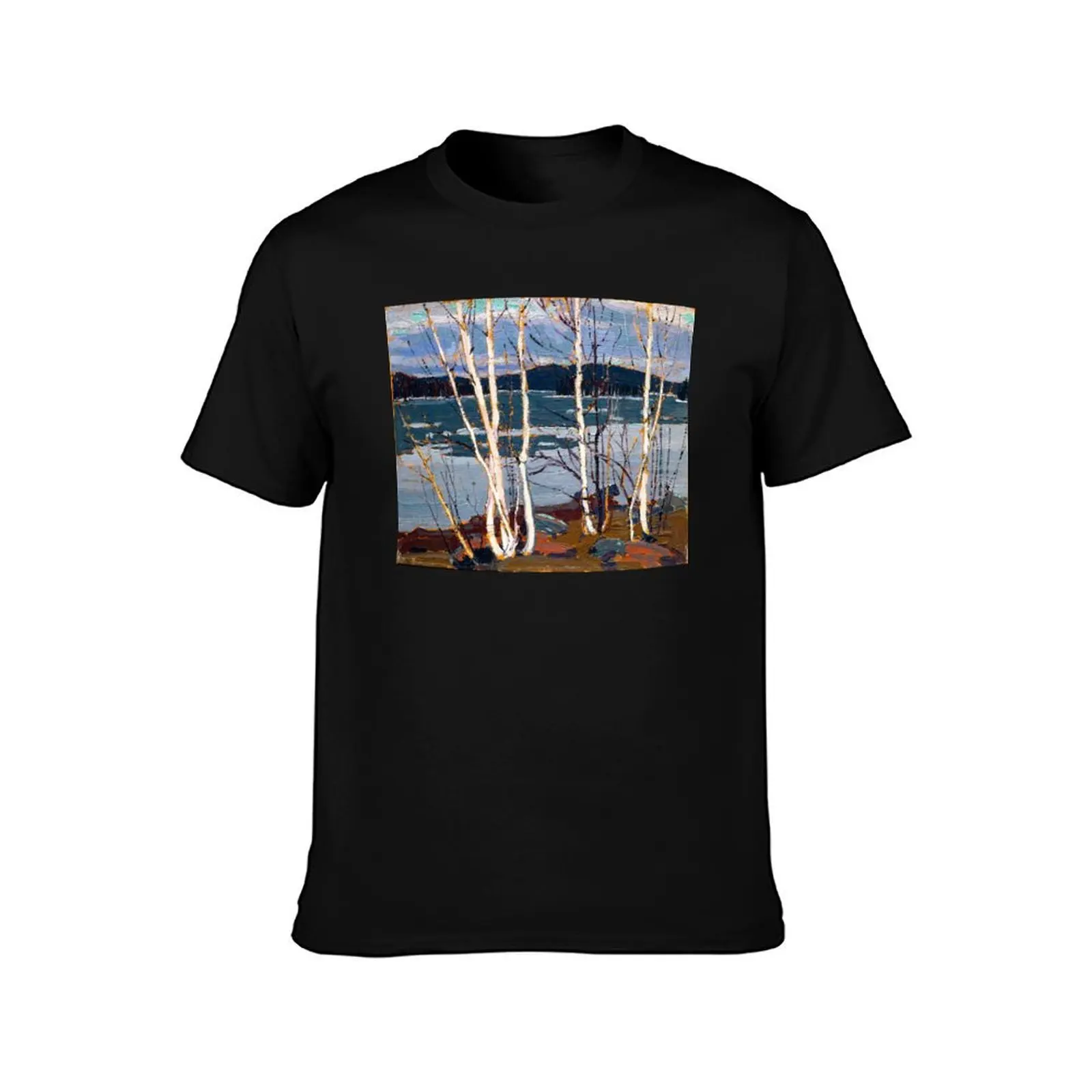 Tom Thomson - Spring in Algonquin Park T-Shirt Summer Casual Cotton Tee Oversized Streetwear Tops Vintage Graphic Print