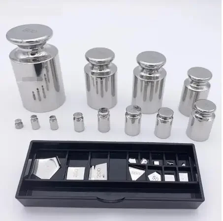 F1 Grade 24pcs 1mg-500g 304 Stainless Steel Digital Scale Calibration Weights Kit Set