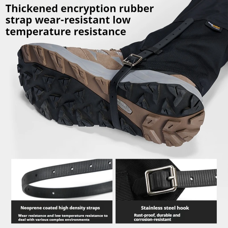 ฝาครอบหิมะกลางแจ้งเดินป่ากันน้ําทรายและหิมะรองเท้าหญิง WARM Leggings COVER.