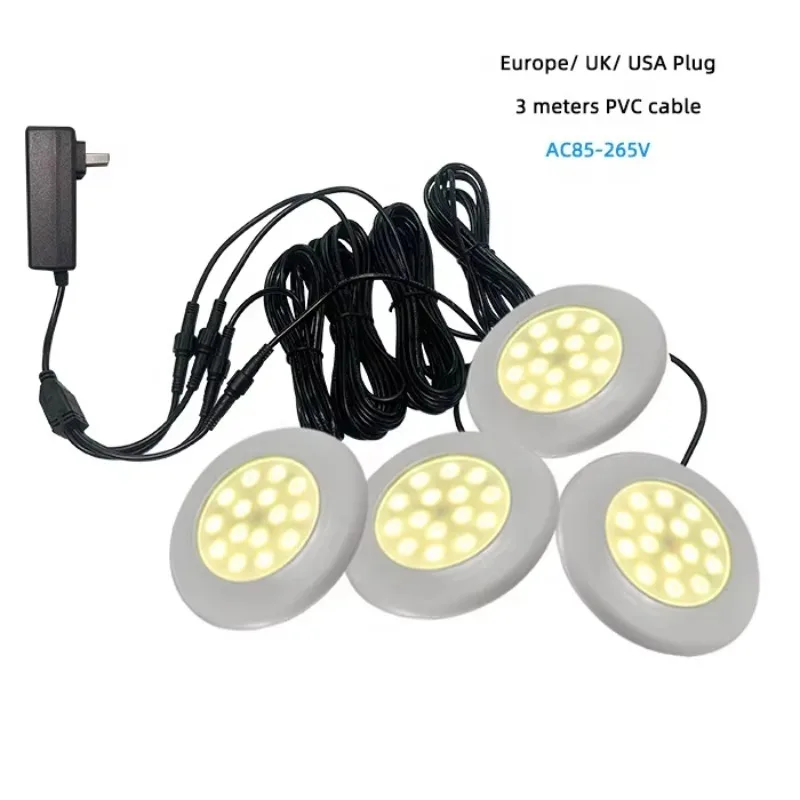 

All-in -one Reflector with Adapter Underwater Submersible Lamp IP68 Waterproof RGB Reef Light Led Fish tank Light