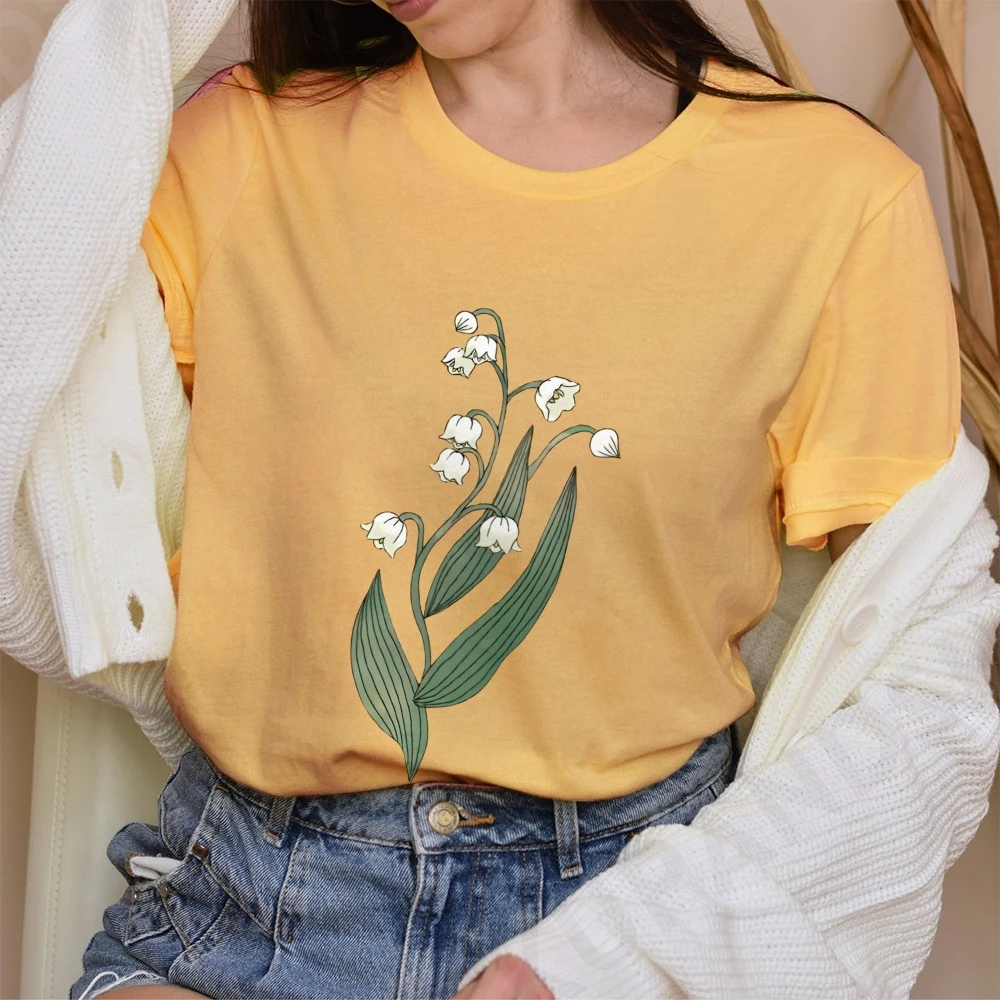 

Y2K Cotton T-Shirt For Women Vintage Graphic Print Tops Soft Breathable Fabric Versatile Staple Effortless Streetwear Styling