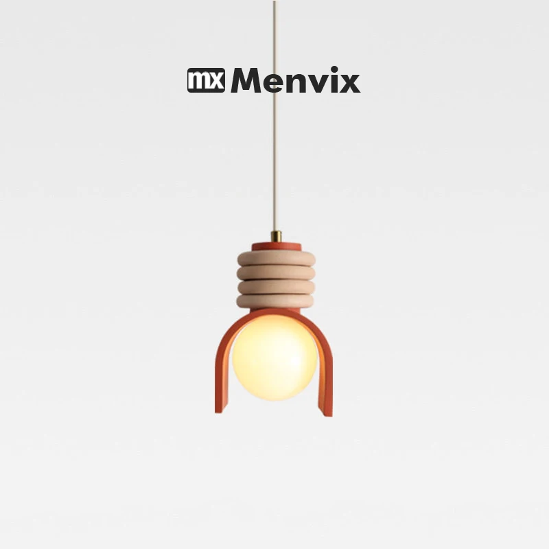 

Ретро-люстра «Макарон» 2026 года в японском стиле Ваби-саби для спальни, прикроватное освещение, подвесные светильники для американских ресторанов и баров, люминари