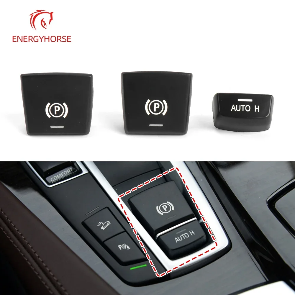 10PCS Car Handbrake Parking Brake P Button Switch Cover for BMW 5 7 F01 F02 F07 F10 F11 F18 520 523 730 2009-2017 61312822518