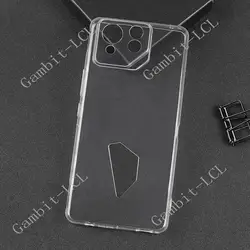 Anti-Falling Case For ASUS ROG Phone 8 Pro Soft Silicone TPU Original Shockproof Back Cover ON Phone8Pro 8Pro AI2401 Shell