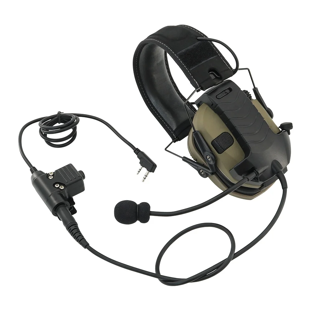 Externes Mikrofon-Set für Walkerazor, elektronische Ohrenschützer, taktisches Headset, Rauschunterdrückung, Airsoft-Schießen, Jagd-Headset-Adapte