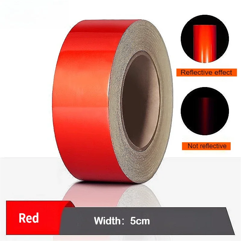 Reflective Tape Reflective Material Safety Warning Reflective Strip Safety Warning Sticker Car Truck Strip Film Car Decoration