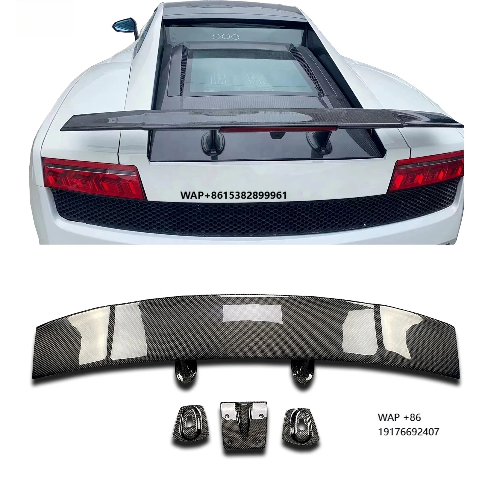 

High Quality Dry Carbon Spoiler For ’Lamborghini Gallardo Lp550 Lp560 Lp570 Superleggera Rear Trunk Wing 2008-2014
