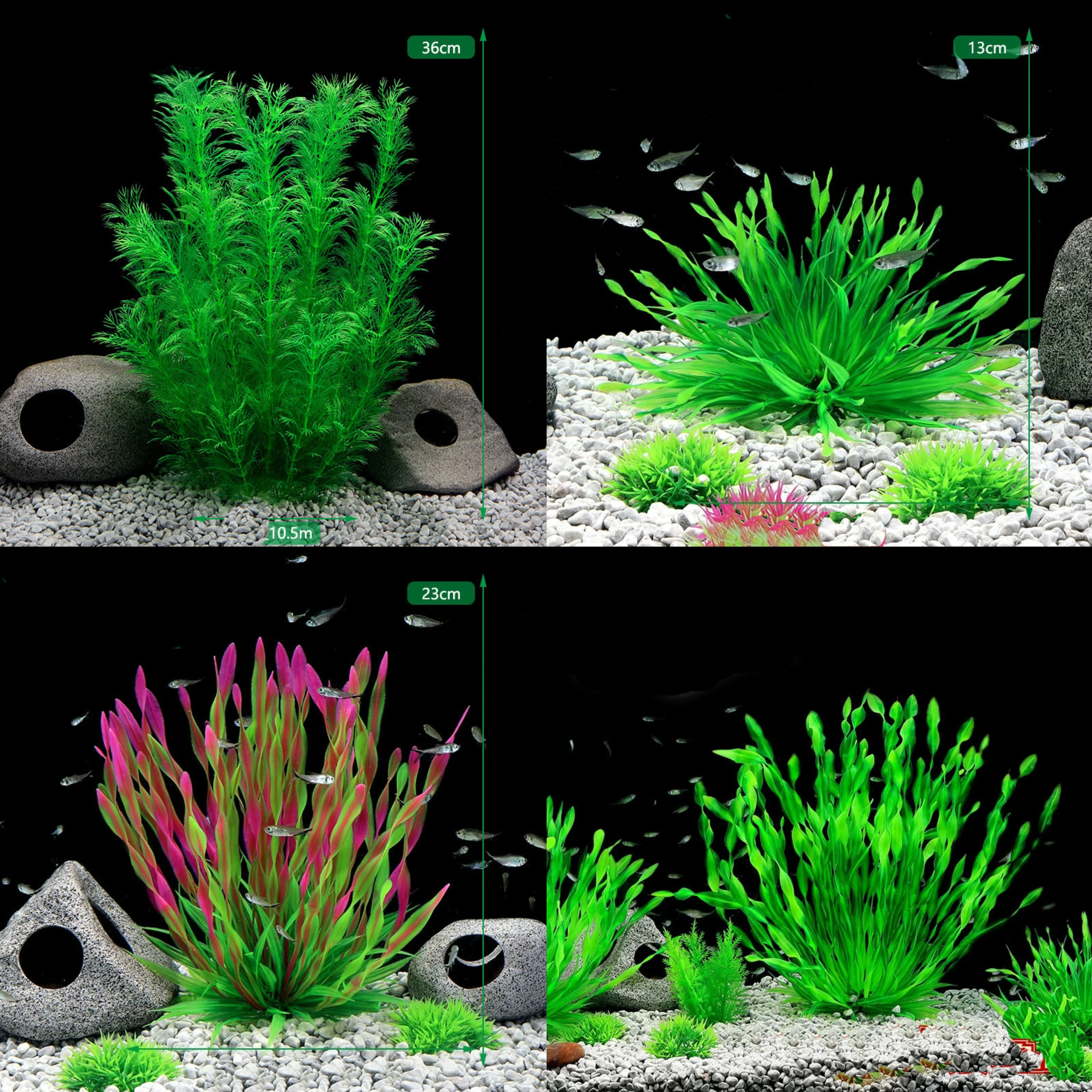 

Artificial Aquarium Decor Plants Water Weeds Ornament Aquatic Plant Fish Tank Grass Decoration Accessories