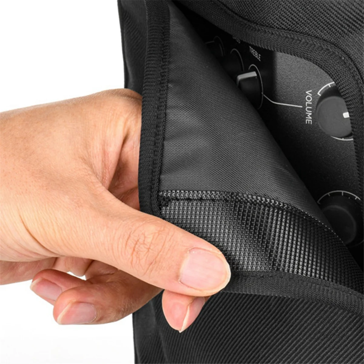 2 шт. для динамика, пылезащитный чехол, саржевый нейлоновый пылезащитный чехол для динамика, боковая пряжка, клейкий дизайн с отверстием