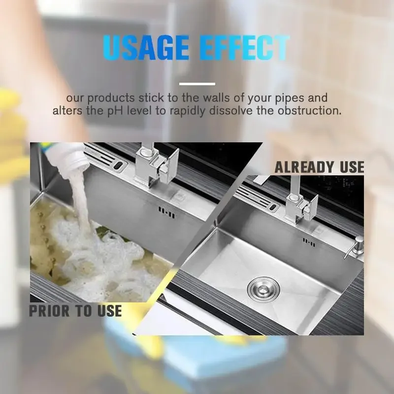 Pipe dredging agent sink bathroom cleaning deodorizing toilet wash basin strong dredging agent sewer hair floor drain cleaner