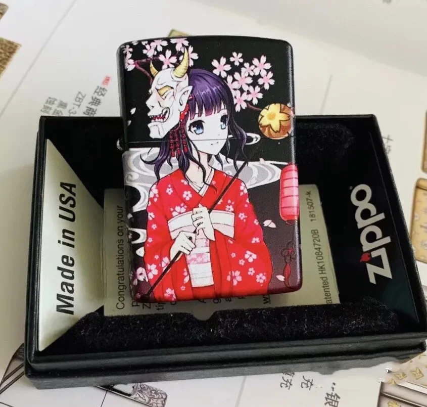 Zippo lighter The Cherry Blossom Festival Enchantress Japanese Lady Windproof Collection in box