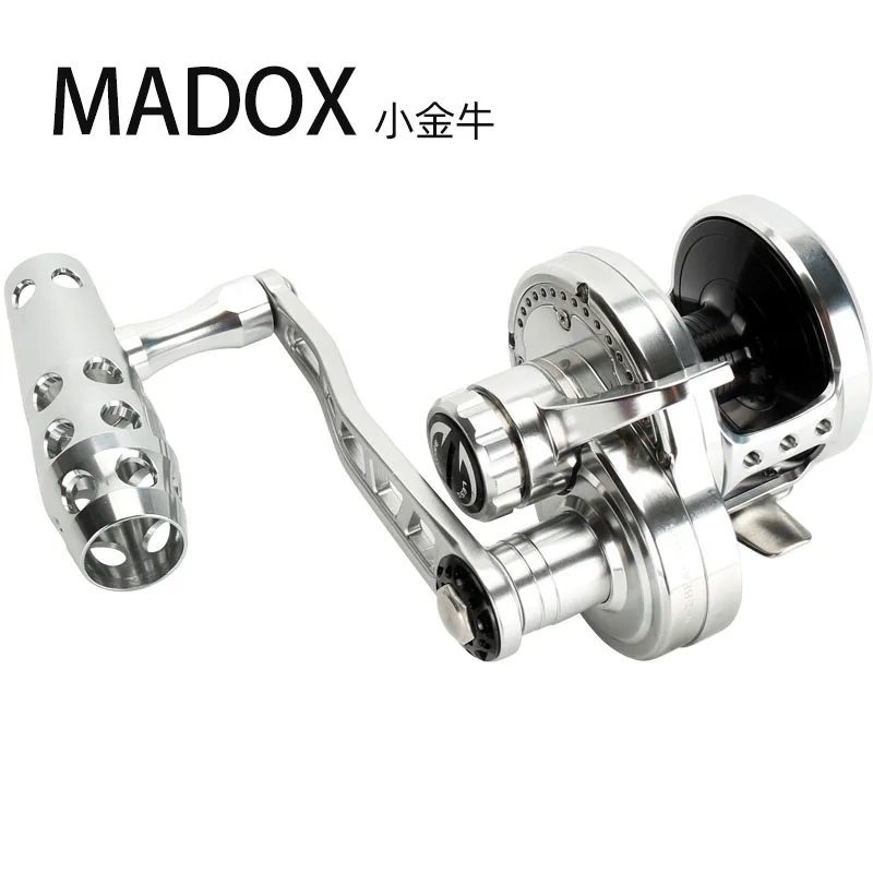 

Madox Slow Jigging Reel PE3 # - 400M Max Drag 23kg 10BB High Speed G-Ratio 5.3:1 460g Offshore Boat Fishing Reel Trolling Reel