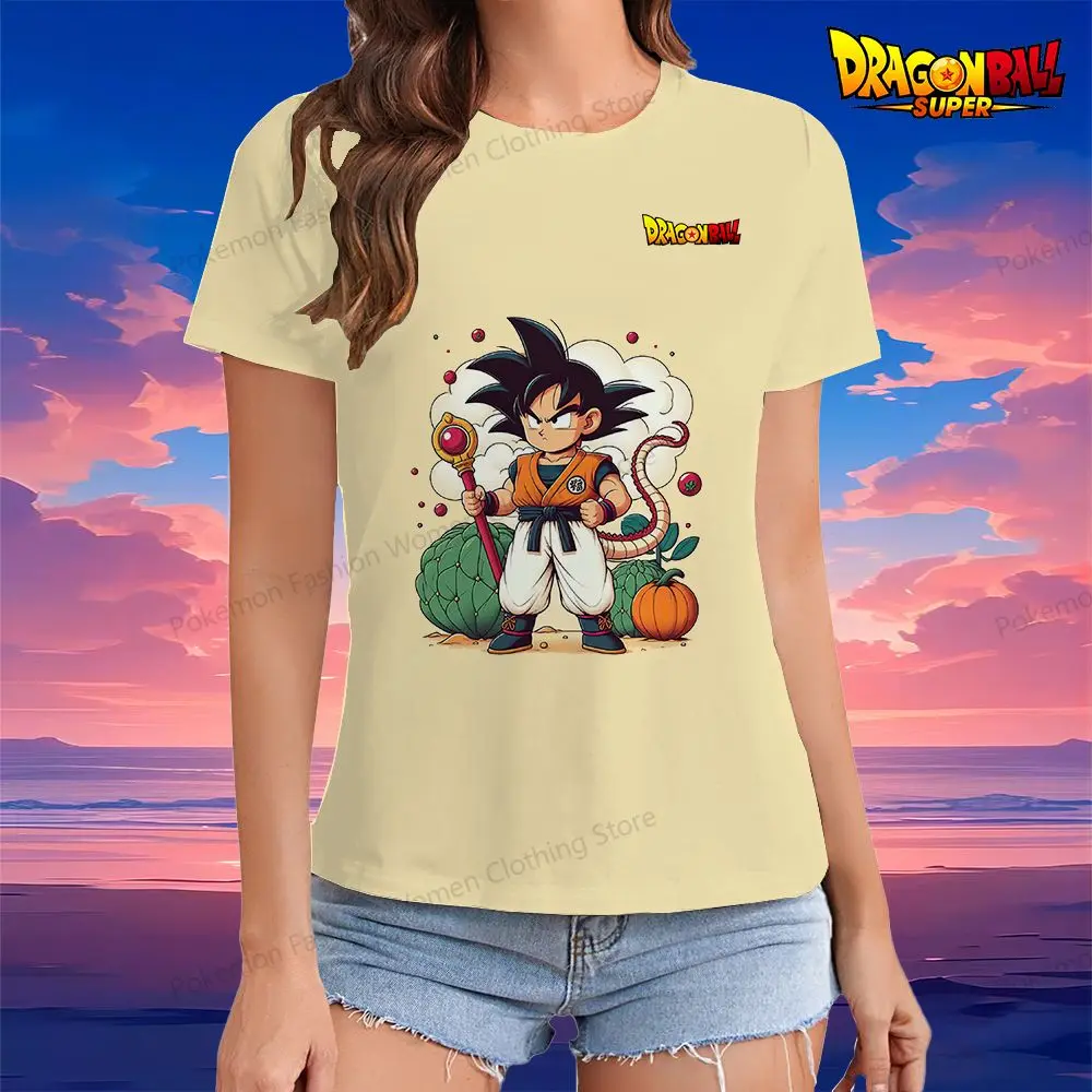 

Kakarotto Women's T-Shirt Dragon Ball Street Wear Summer Clothes XS-3XL Y2k Tops Short Sleeve Tee O Neck Woman Clothing 2024