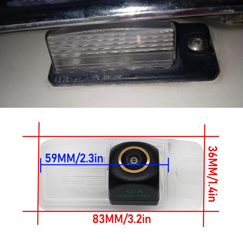 الذهبي HD للرؤية الليلية احتياطية كاميرا الرؤية الخلفية لنيسان ألتيما L31 2002 ~ 2006 مورانو Z50 2002 ~ 2007 MK1 CCD كاميرا لوحة الترخيص