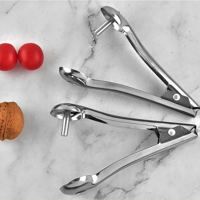 1PC silvery Stainless steel red date cherry corer hawthorn corer household cherry cherry seeder kitchen tool for cutting fruits