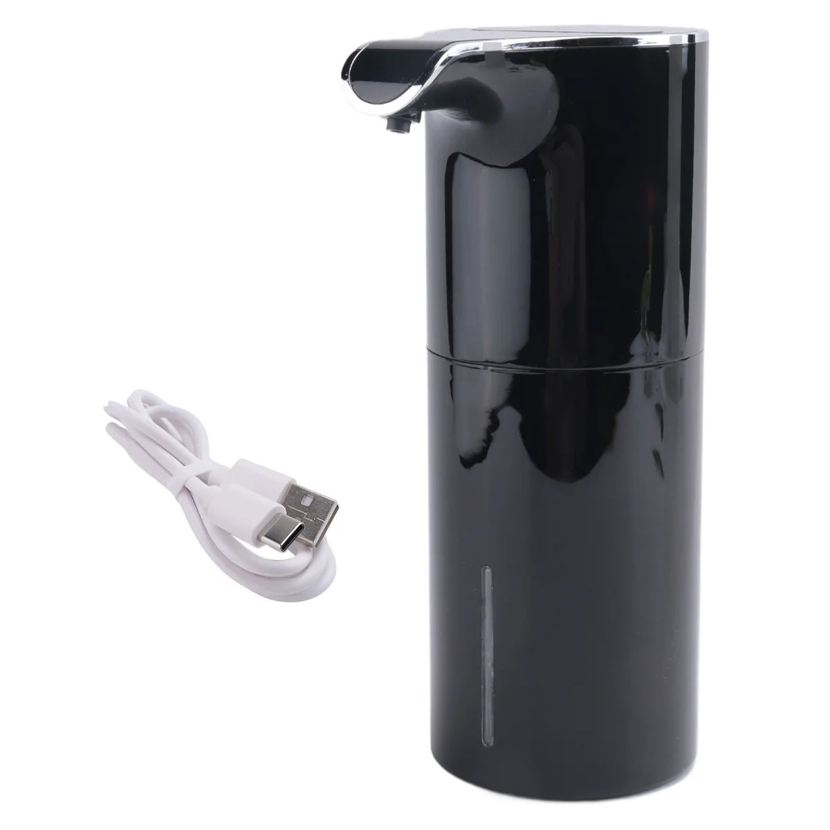 Foam Soap Dispenser Automatic - Touchless Soap Dispenser USB Rechargeable Electric Soap Dispenser 450ML Black