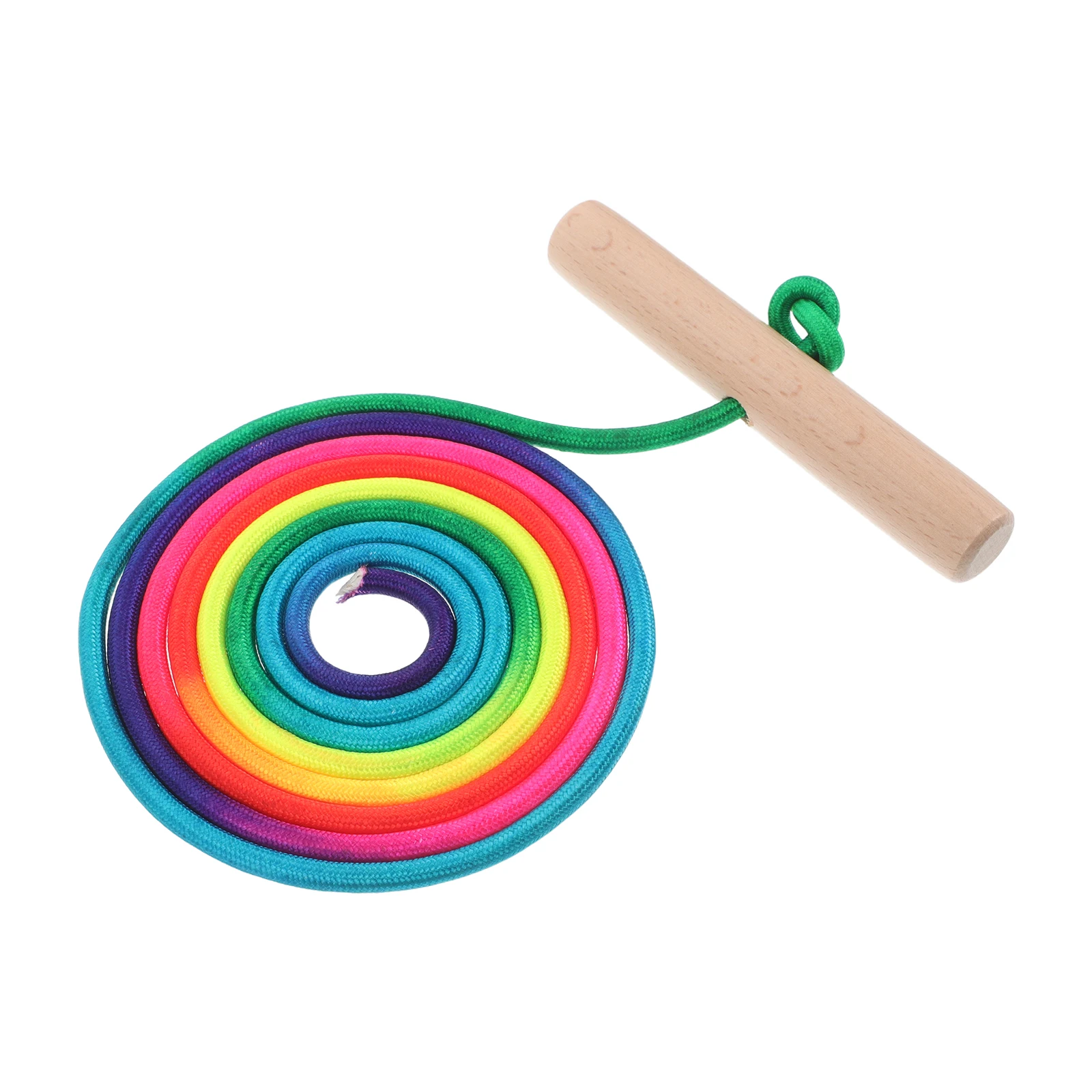 

Wooden Rope Heavy Duty Adjustable Length Tow Strap Durable Material Comfortable Handle Snow Sports Skiing Children Sled Rope