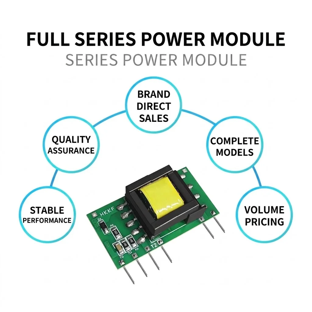 Hi-Link HKKF AC-DC Isolated Switching Power Supply Module 85-265V Wide Input Stable Compact Step Down Voltage Regulator PCB Moun