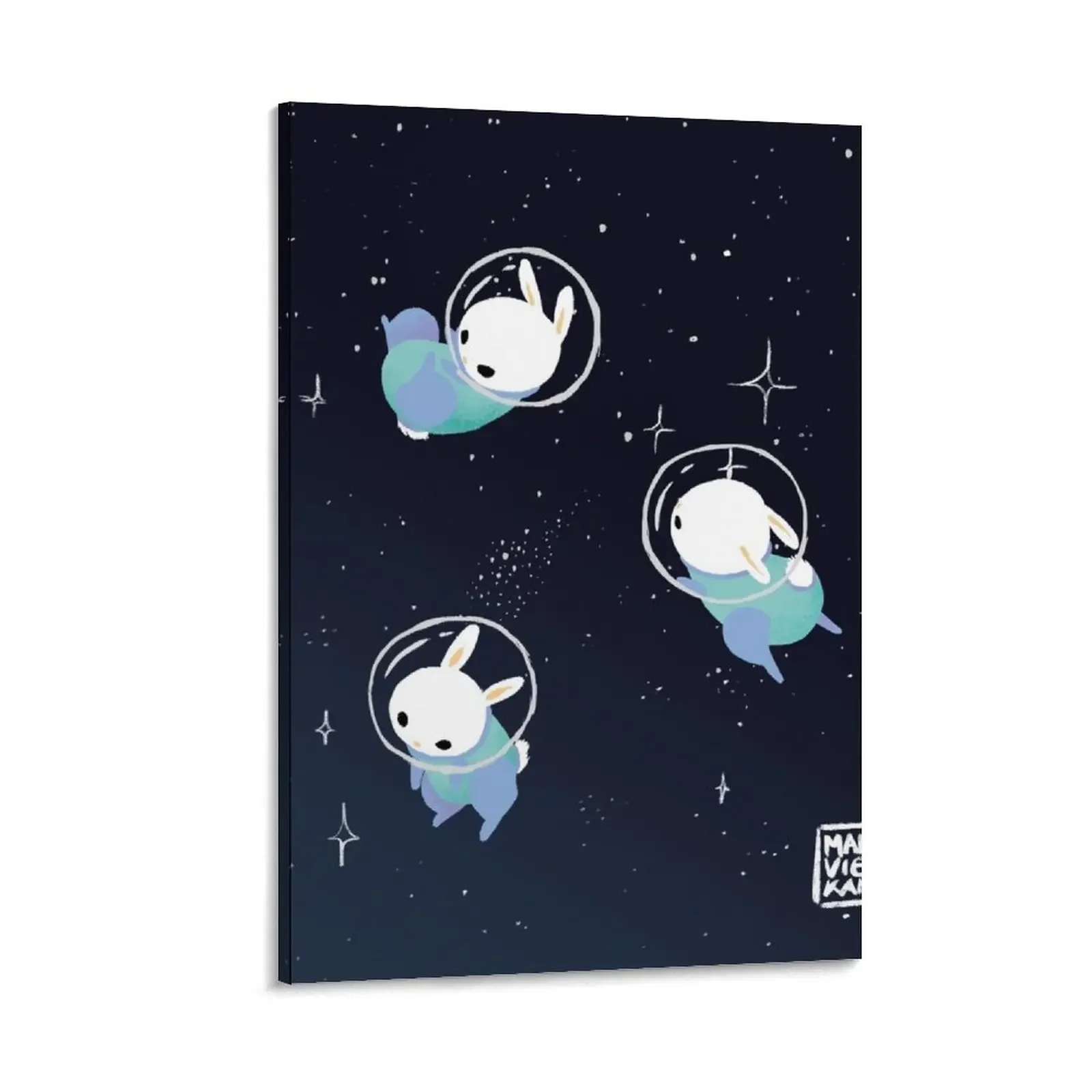 

Space Bunnies Canvas Painting Picture on the wall home decorations