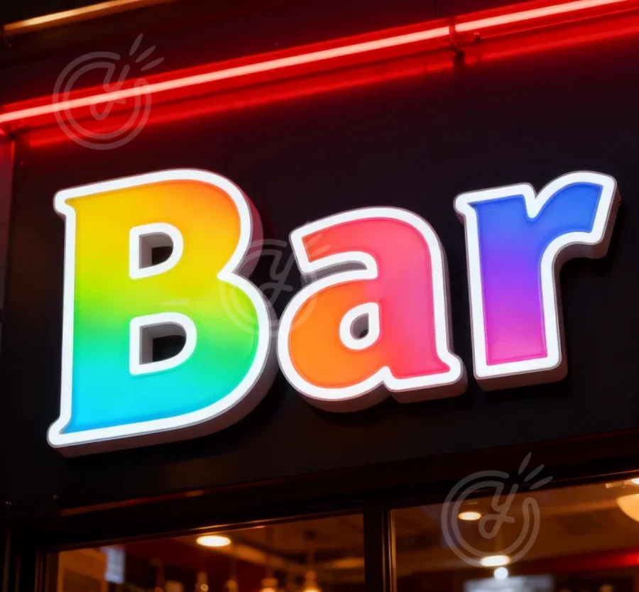 الإعلان علامات الأعمال المعدنية المخصصة RGB المعادن تسجيل شعار 3d Led الاكريليك تسجيل الفاخرة ضوء رسالة في الهواء الطلق ديكور النيون #4