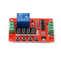 DC 12V Multifunction Self-lock Relay PLC Cycle Timer Module Delay Time Switch