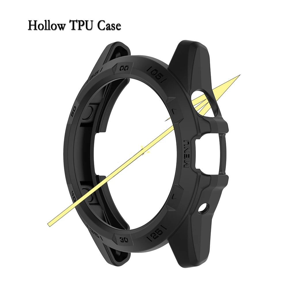 Watch Case For Ticwatch Atlas High Quality Soft TPU Hollow Cover Watch Protection Shell Decoration For Ticwatch Atlas