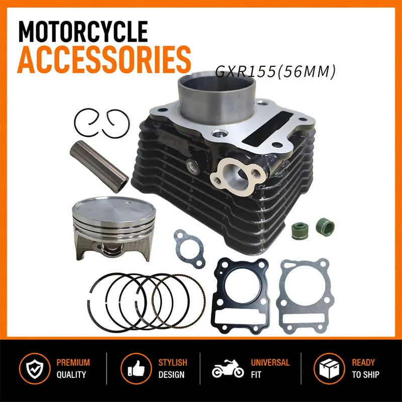 56MM Motorcycle Engine Cylinder and Piston Suitable for Suzuki GXR155 Gixxer 155 GSX150 Cylinder Kits