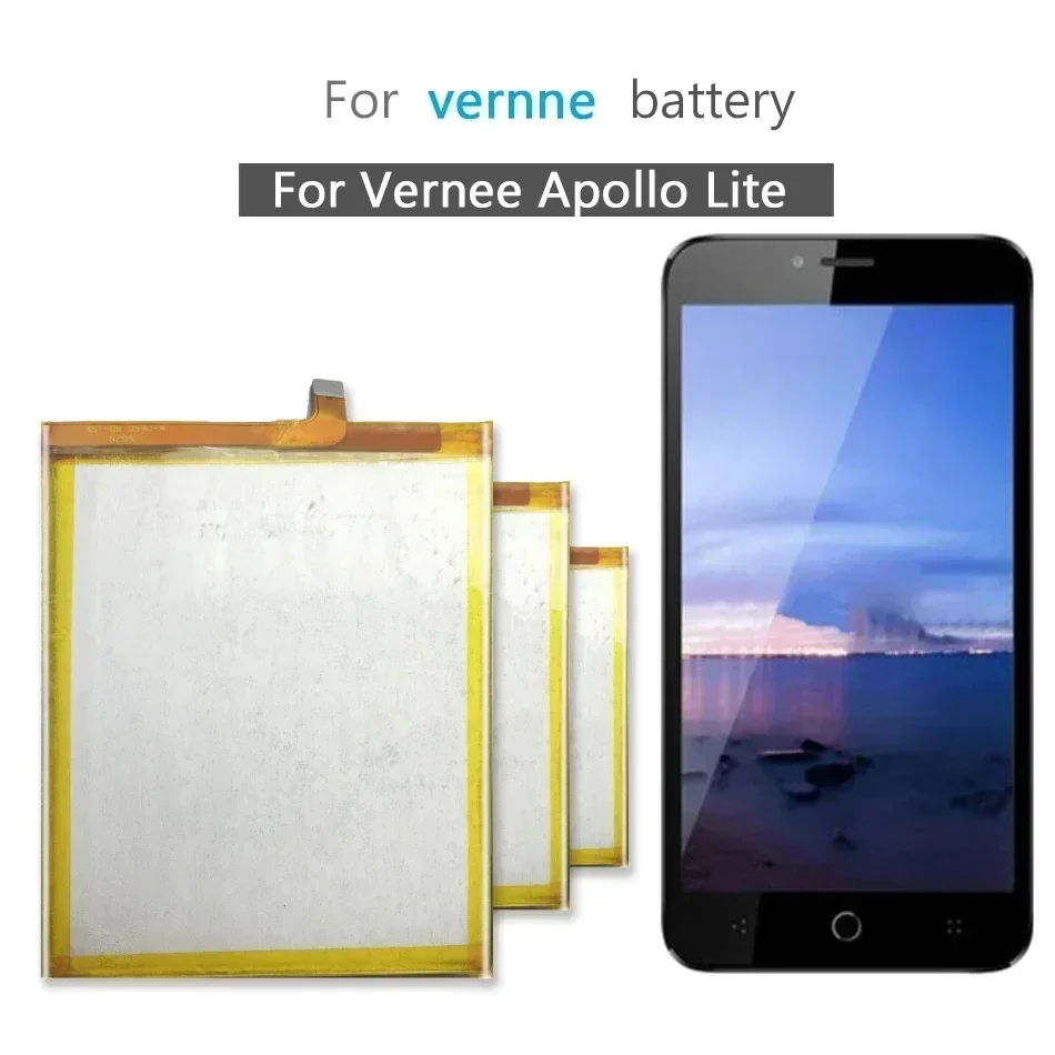 Replacement Battery For Vernee Apollo Lite, Mobile Phone, Free Tool, SD456074PE, 3180mAh