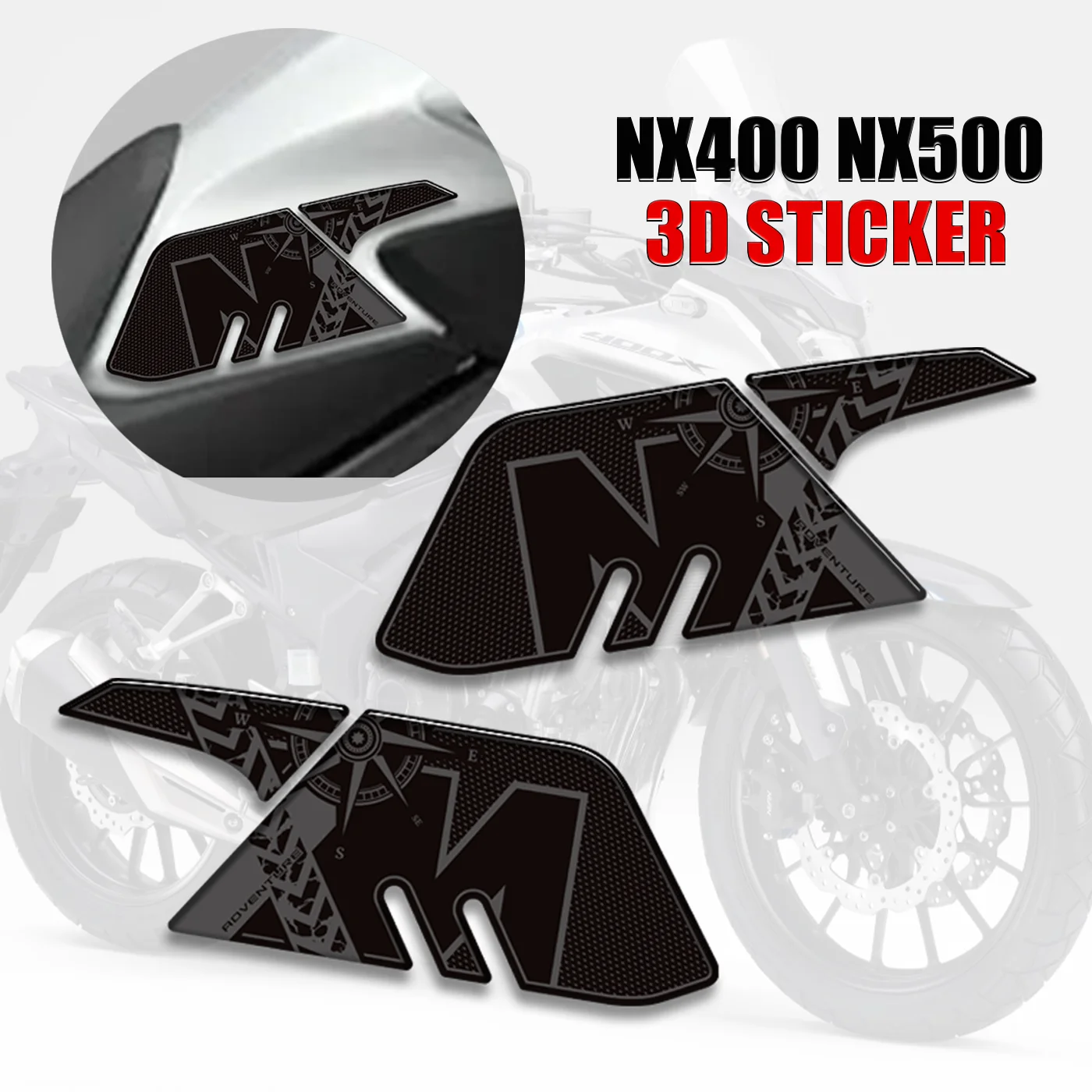 

Nx400 FIT Honda NX400 NX500 NX 400 500 Protector Tank Pad Side Grips Gas Fuel Oil Kit Knee Stickers Decals Adhesive 2024