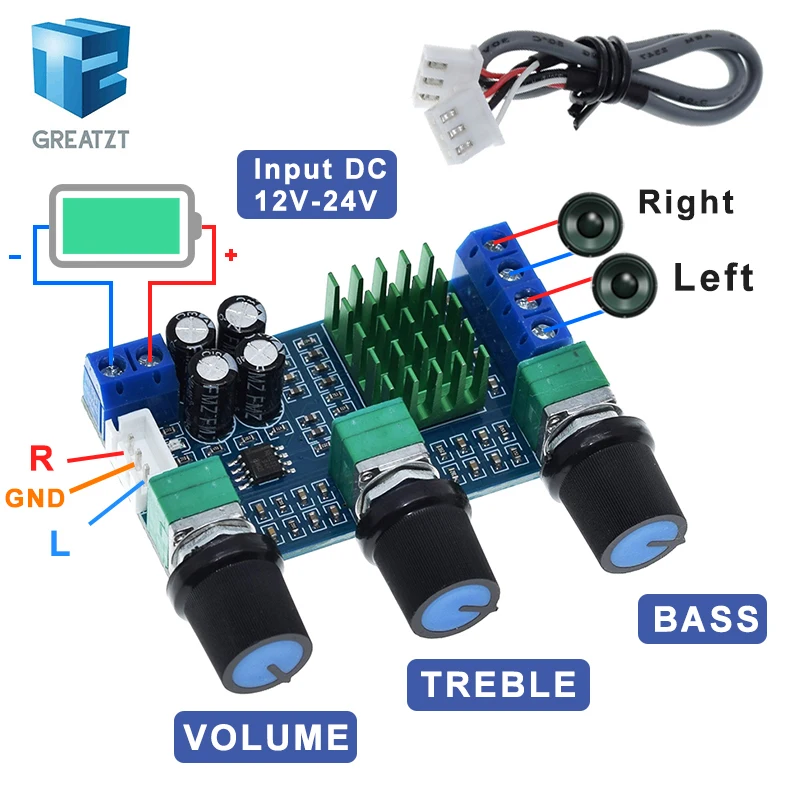 XH-M567 TPA3116D2 Dual-channel Stereo High Power Digital Audio Power Amplifier Board Audio Power Amplifier Board 80W*2