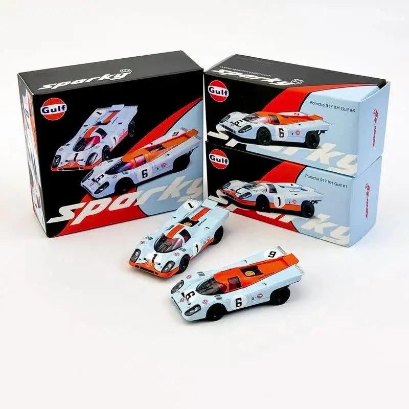 Sparky X Tiny 1:64 Porsche 956 917 Le Mans 24H Racing Double Car
