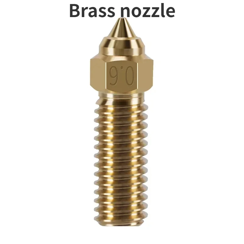 High-speed Volcano Nozzle Brass Copper Plated Hardened Steel For K1/K1 Max/ Anycubic Vyper/Kobra 0.2/0.4/0.6/0.8/1.0/1.2mm