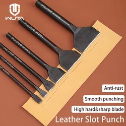 WUTA 1pc Slotted Punch Leather Tools Handicraft DIY Wallet Photo Card Punch DIY Hand Cutting Tool Accessories Installation Punch