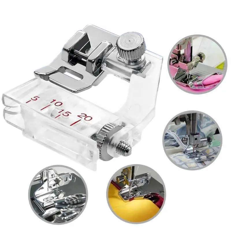 Ajustable Binding Snap-on Bias Binder Sewing Machine Presser Foot  Will Fit Domestic Sewing Machine Sewing Accessories #6290