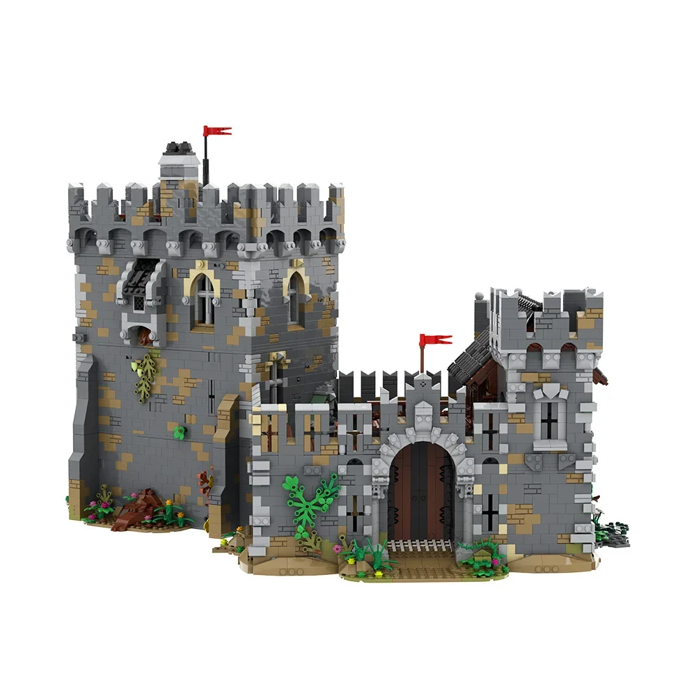 MOC Classic Lionsss Kasteel Architectuur Bouwstenen Model Leeuwen Ridders Modulaire Stad Bricks Gemonteerd Speelgoed Kinderen Gift