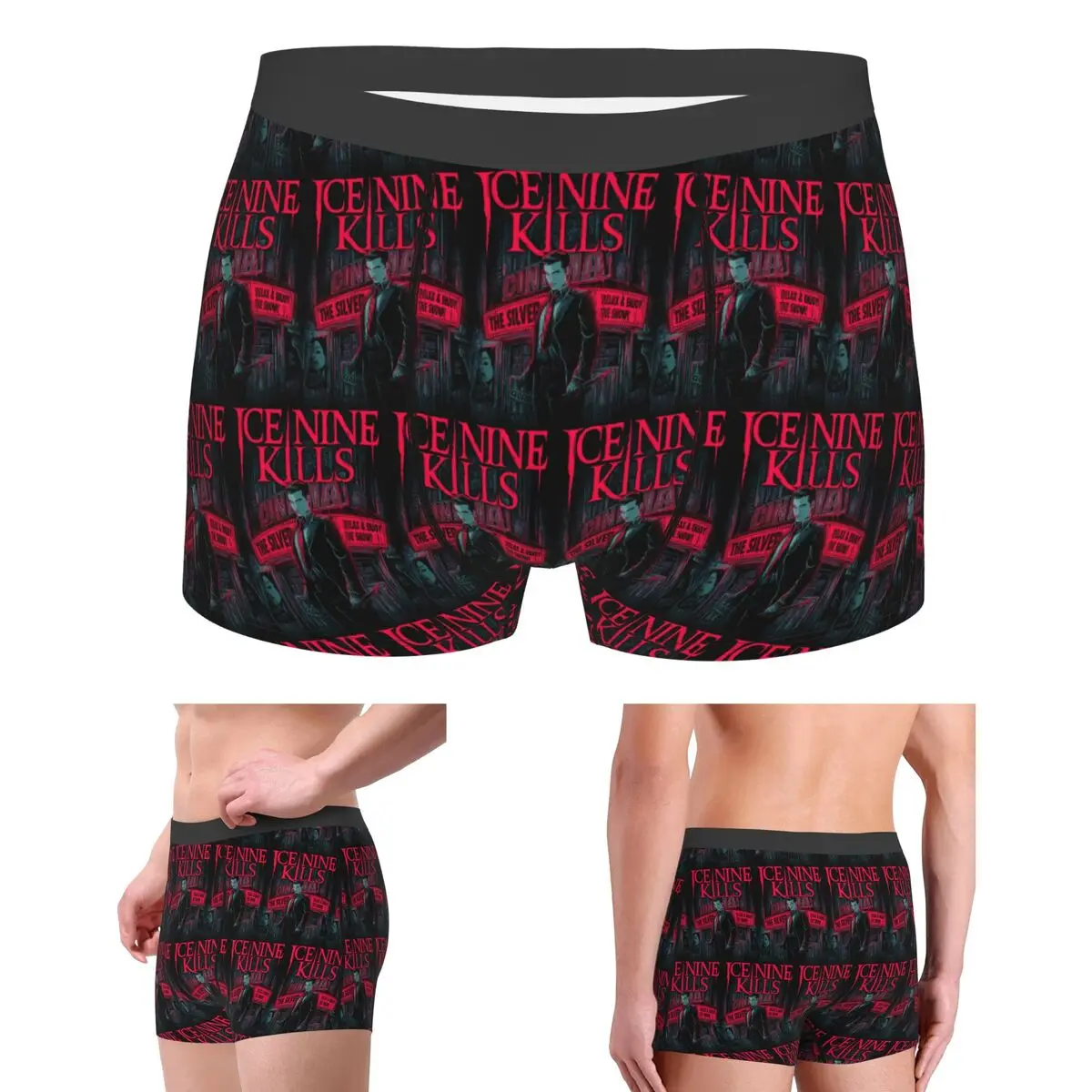 

Трусы-боксеры, шорты Ice Nine Kills The Silver Scream By Grave, мужские мягкие трусы для Homme, мужские подарки бойфренду