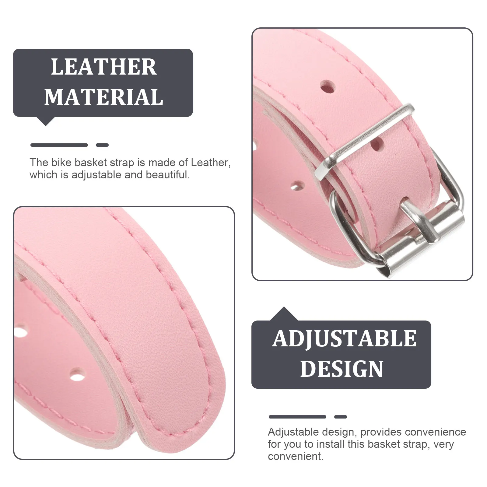 

Adjustable 1 Pair Strap For Front Bicycle Scooter Decor Fixing Detachable Compact Cycling Belt All Sizes Baskets Parts
