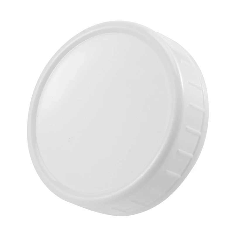 18 Pack Plastic Regular Mouth Jar Lids For Ball, Kerr And More - Food Grade White Plastic Storage Caps