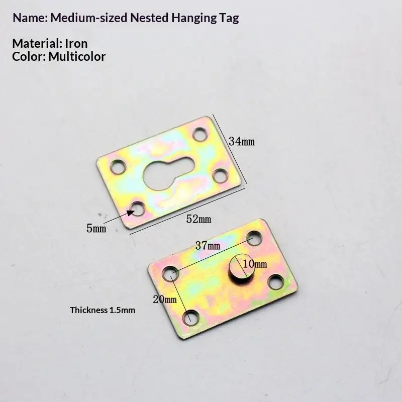 Sturdy Bed Frame Hook Up Brackets 1 Set Iron Wood Bed Connectors Fittings for DIY Home Furniture Assembly Repair