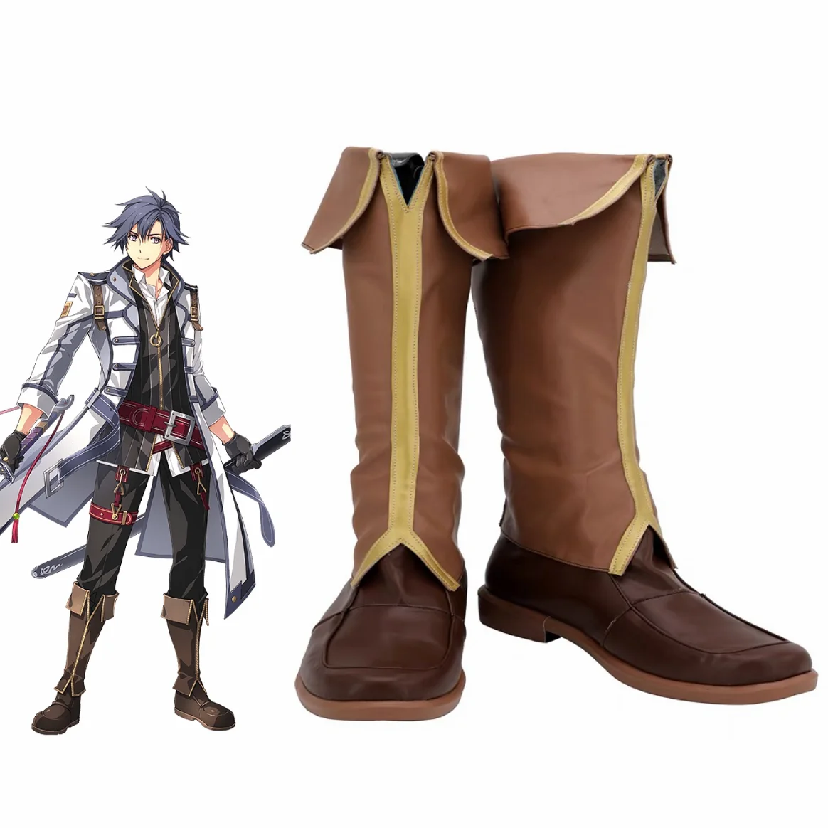 

Обувь Rean Schwarzer для косплея The Legend of Heroes 3, ботинки для косплея Rean, коричневые туфли