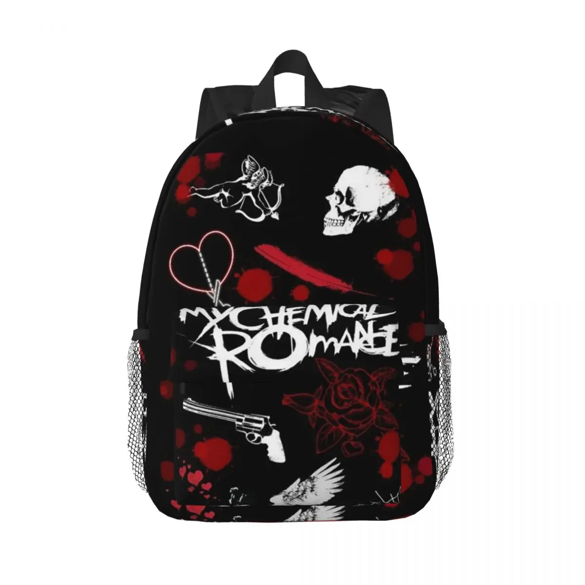 Mcr Band Punk Rock My Chemical Romance Backpack Daypack Large Capacity Boys Girls BookBag Shoulder Bags for Men Women School Bag