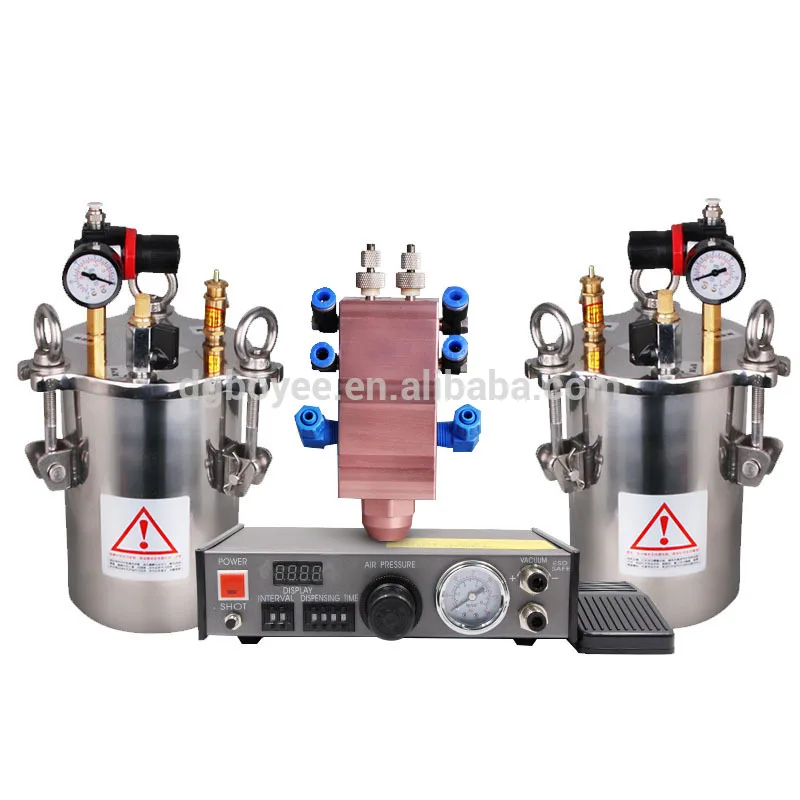 High-viscosity two-component glue / silicone / white latex dispensing system automatic AB epoxy dispensing potting machine