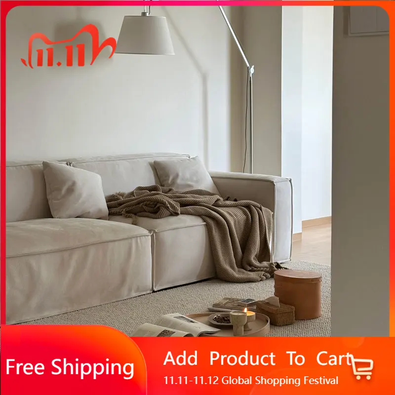 

Apartment Classic Boneless Sofa White Oversized Nordic Modern Vacuum Compressed Sofa Lounge Designer Divano Postmodern Furniture