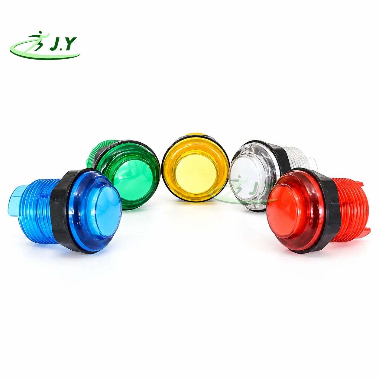 JY 5 PCS 28mm 12V LED Arcade Push Buttons for Jamma Mame Games Parts Multicade Choice of 5 Color