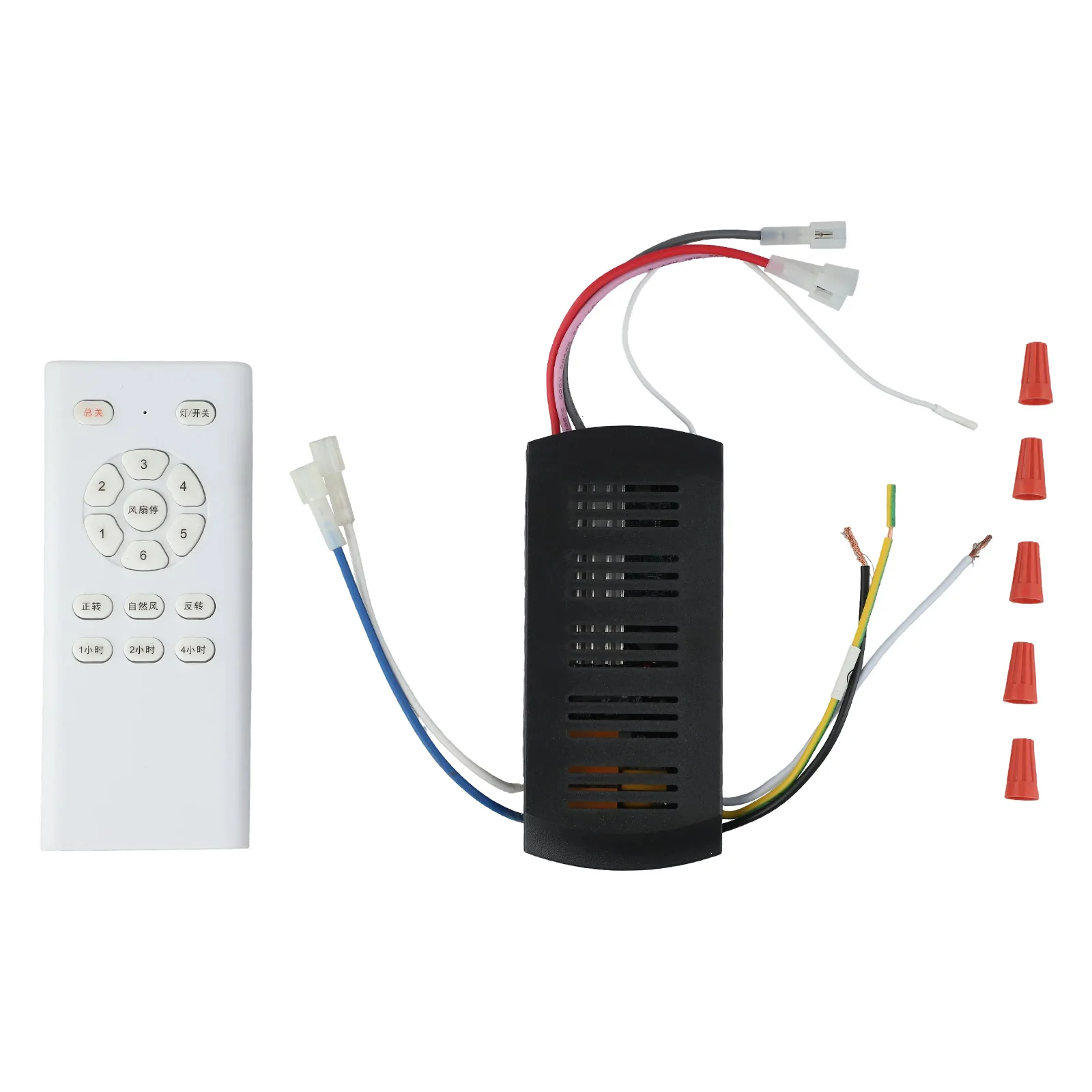 6 Speed Dimmer Receiver Kit 135*57*16 Mm Dimmer Receiver Remote Control Distance Robust Receiver Design Timer Settings
