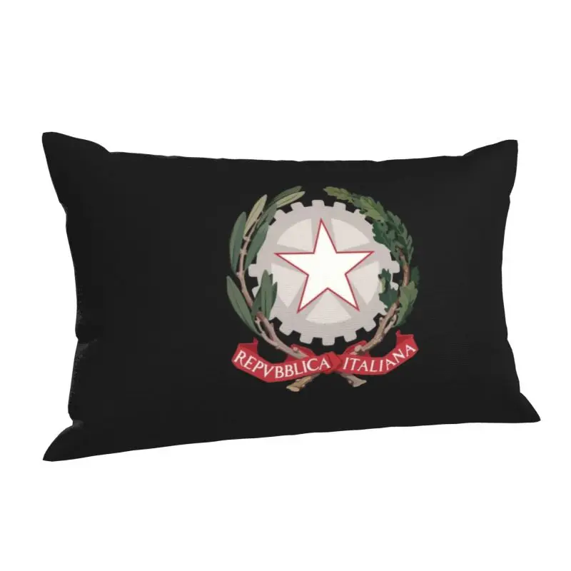 Custom Emblem Of Italys Pillowcase Italian Republic Modern Cushion Cover Soft Pillowcase