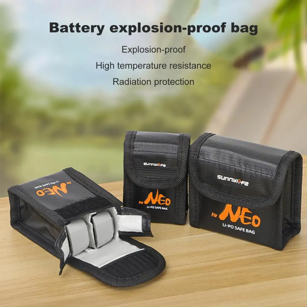 耐火バッテリーセーフバッグ,ファスナーテープ付きバッテリーオーガナイザーポーチ,バッテリーの安全な保管,防爆バッグ